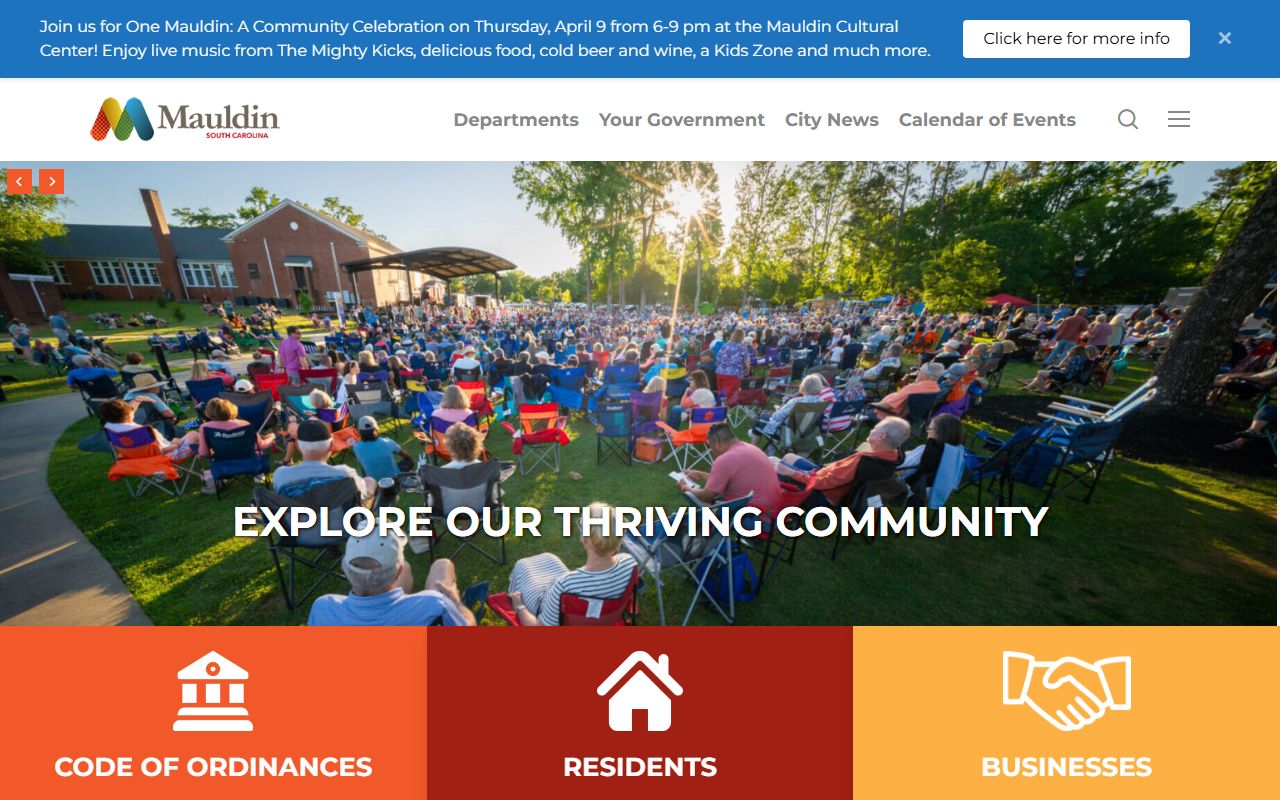 City of Mauldin South Carolina property records and government services