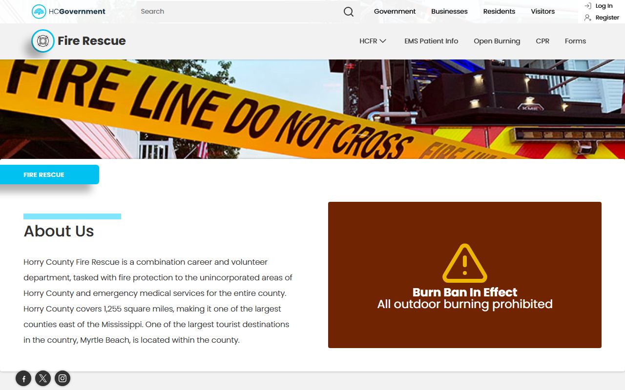 Horry County South Carolina government services for Socastee community property records