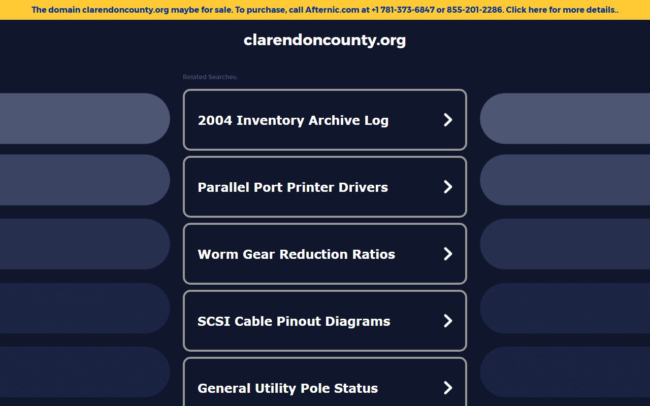 Clarendon County Assessor property records and assessment search