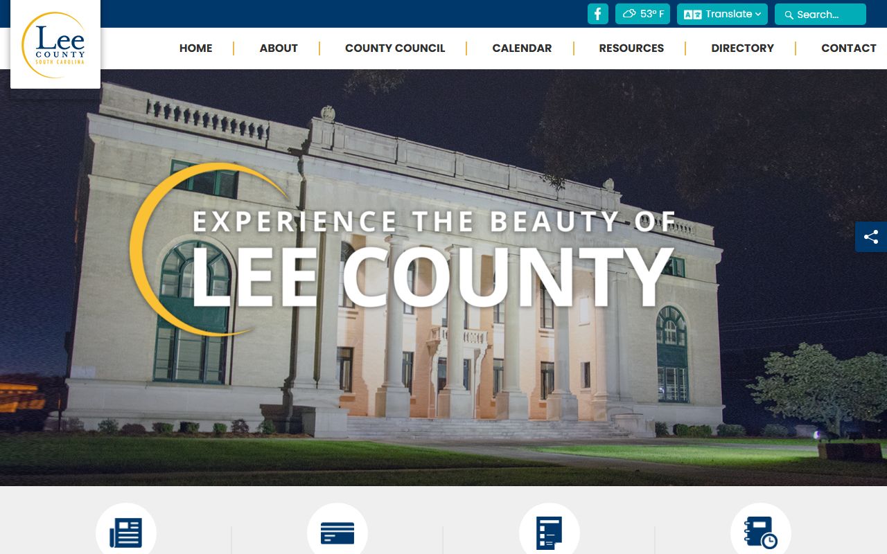 Lee County Clerk of Court at leecountysc.org for property records