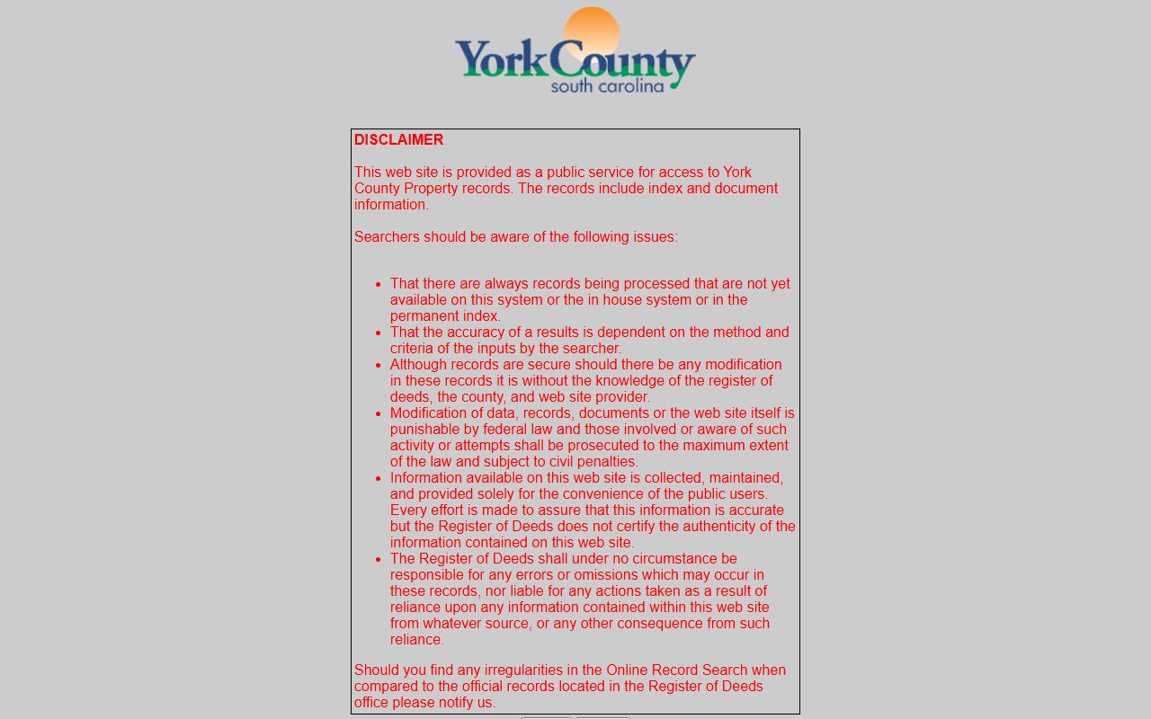 York County online record search system at search.yorkdeeds.com for property records